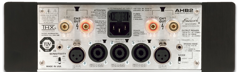 Benchmark AHB2 Power Amplifier – 10 Audio